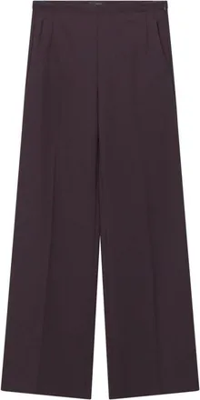 Windsor Broeken, Dames, Paars, L, Leer, Wijde broek