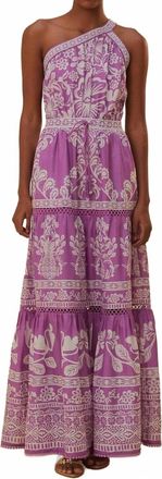 Farm Rio Sweet Garden Maxi Dress In Lilac