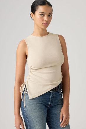 Levi's Alila Asymmetrical Sleeveless Top - Women - XS - Grey / Chateau Gray