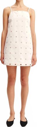 Possé Peggy Mini Dress In Vintage White