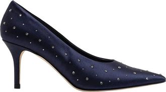 Arteana Womens Sanremo Satin Crystal 75 Pump In Navy