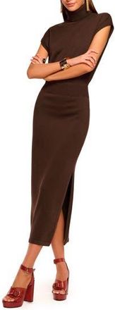 Ramy Brook Natalie Turtleneck Wool Sweater Dress in Boho Brown at Nordstrom Rack, Size Xx-Large