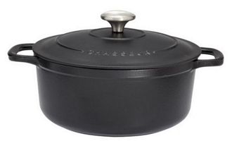 Chasseur Cacerola Redonda De Hierro Fundido Esmaltado 26cm Negro - Puc472601 - Chasseur