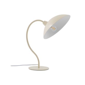 Lucande L&aacute;mpara De Mesa arvadon En Blanco Metal - Lucande