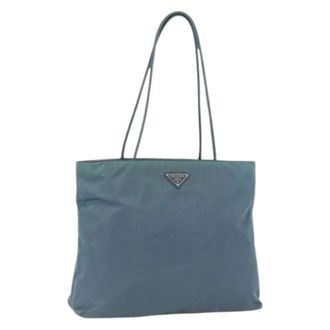 Prada Pre-owned Tote Bags, female, Blue, Size: ONE SIZE Pre-owned Vintage Tote Bag