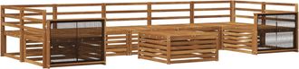 vidaXL Conjunto De Sof&aacute;s De Exterior 8 Uds. Natural Vidaxl