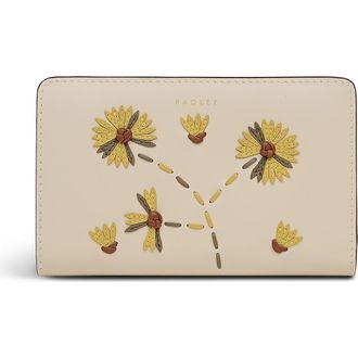 Radley London Picton Place - Floral Medium Bifold Wallet in Salt at Nordstrom