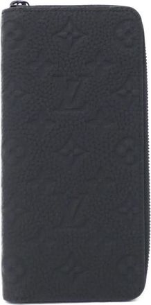 Louis Vuitton Taurillon Black Leather Long Wallet (Bi-Fold) (Pre-Owned)