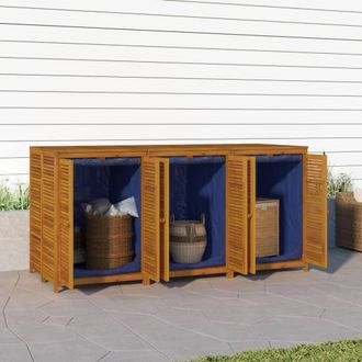 Berkfield Home Garden Storage Box 210x87x104 cm Solid Wood Acacia in Brown | Size: 210 x 87 x 104 cm