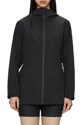 Rains Mito Water Repellent Hooded Jacket in Black at Nordstrom, Size X-Large