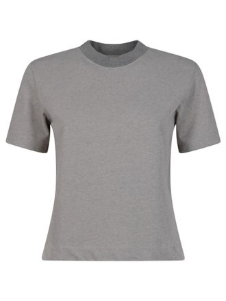 Jacquemus Grey Crew Neck Logo T-Shirt
