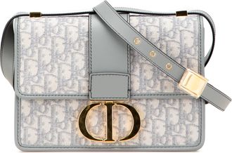 Dior Pre-owned Womens Caro Shoulder Bag Monogram - Light Grey Textile - One Size