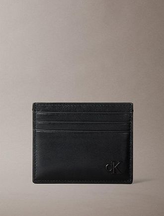 Calvin Klein Tarjetero De Ante Con Monograma