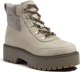 Timberland Stone Street Platform Hiking Boot in Medium Grey Nubuck at Nordstrom, Size 8.5