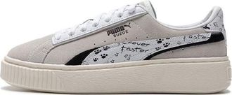 Puma (WMNS) PUMA Suede Platform Draw Grey White 395904-02