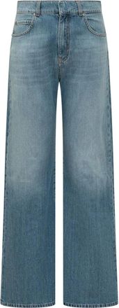 Pinko Wanda Wide Leg Jeans - Dames - Loose Fit Jeans - Blauw - W31 - Katoen - Jeans