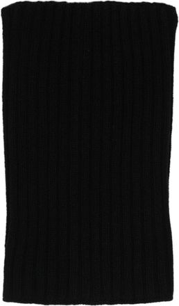 Rick Owens Ribbed-Knit Tube Scarf