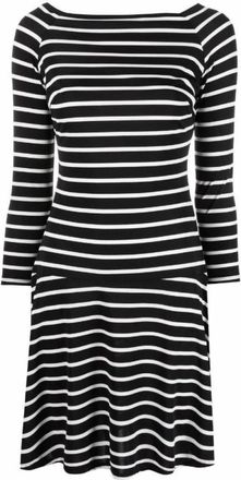 Ralph Lauren 3/4 Mouw Jurk voor Overdag - Dames - Casual kleedjes - Zwart - XS - Polyester - Kleedjes