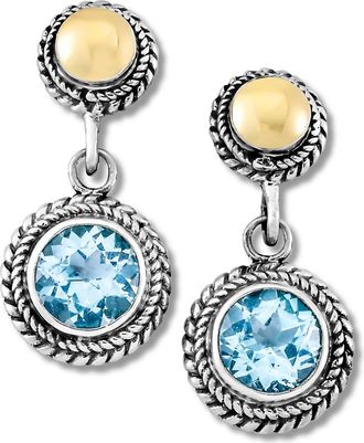 Samuel B. Round Stone Drop Earrings in Blue at Nordstrom Rack