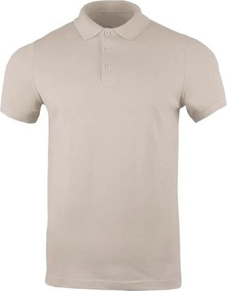 Generic Mens Slim Fit Cotton Pique Polo Shirts for Men Adult, Plain Casual Work Sports T- Shirt Top - Rs Sport Grey - Small