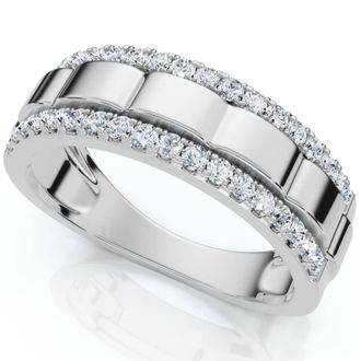 Pompeii3 1/2Ct Mens Diamond Ring in 10k White or Yellow Gold