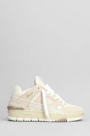 Axel Arigato Area Lo Fluffy Sneakers In Beige Suede