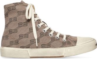 Balenciaga Paris high-top sneakers - men - Rubber/Cotton/Polyester/Polyamide/Cotton - 42 - Grey