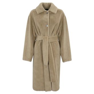 Pinko Mujer, Abrigos, Beige, Talla: M