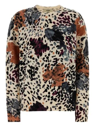 Fendi printed sweater - Neutrals