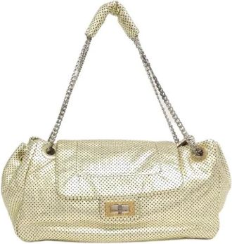 Chanel Pre-owned Shoulder Bags, female, Yellow, Size: ONE SIZE Pre-owned Vintage Shoulder Bag