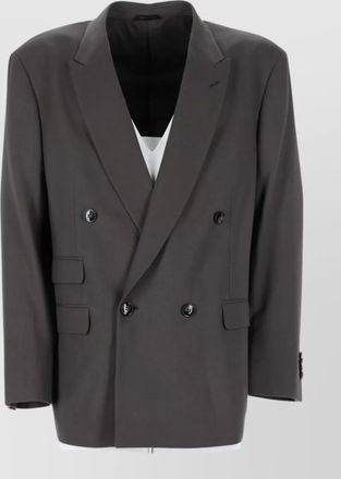 Giorgio Armani virgin wool oversized double breasted coat