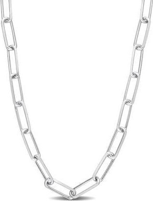 Delmar Sterling Silver Paper Clip Chain Necklace at Nordstrom Rack