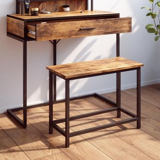 Vicco Banqueta Fyrk, Madera Antigua, 60 Cm Para Tocador