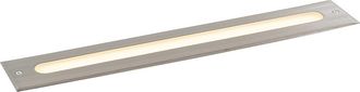 QAZQA Qazqa Moderno Foco De Suelo Moderno De Acero 50 Cm Con Led Ip65 - Eline Aluminio /acero Rectangular Incluye Led Max. 1 X 20 Watt