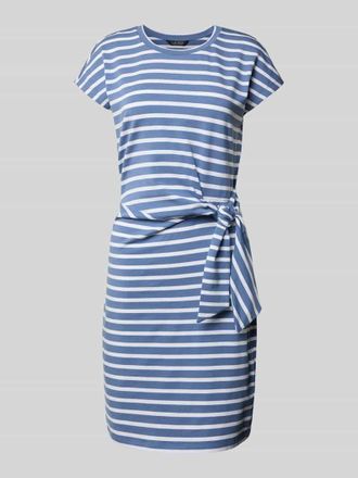 Lauren Ralph Lauren Minikleid mit Schleifen-Detail Modell TREANNA in Hellblau Melange, Gr&ouml;&szlig;e M