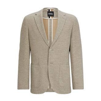 HUGO BOSS Heren, Jassen, Beige, Maat: 3XL Wol