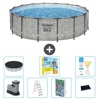 Bestway Piscina Bestway Steel Pro Max Redonda - 488x122 Cm - 8-piezas S582
