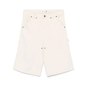 Honor The Gift Beige Button Zip Belted Shorts