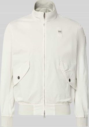 Blauer Jacke mit Zweiwege-Rei&szlig;verschluss Modell Badger in Offwhite, Gr&ouml;&szlig;e XXXL