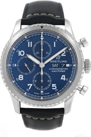 Breitling Pre-owned Breitling Navitimer 8 Chronograph Automatic Chronometer Blue Dial Mens Watch A13314