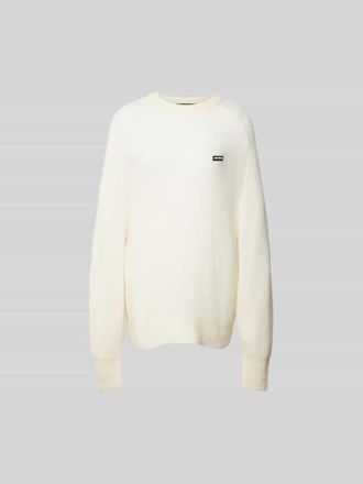 Rotate Oversized Pullover mit Woll-Anteil in Beige, Gr&ouml;&szlig;e 36