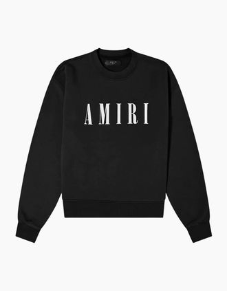 Amiri Womens Amiri Bold Core Logo Black Sweatshirt - Size: XS