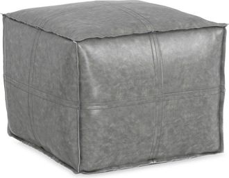 Simpli Home Brody 18In Boho Square Pouf