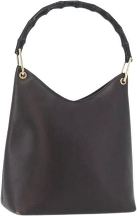 Gucci Pre-owned Handbags, female, Brown, Size: ONE SIZE Pre-owned Vintage Shoulder Bag