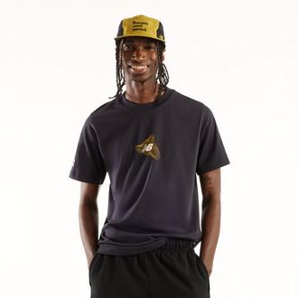 New Balance Uomo Marathon du Mont Blanc Graphic T-Shirt 1 in Blu, Maglia di Poliestere, Taglia XL