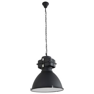 Steinhauer Mexlite - L&aacute;mpara Colgante - Densi - Negro - Vidrio Metal - &Oslash;