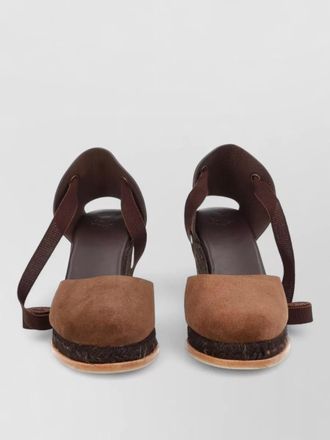 Castaner camila suede espadrille wedge round toe