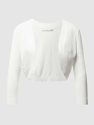 Jake*s Bolero mit Schalkragen in Offwhite Melange, Größe 32