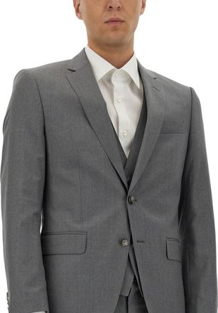 HUGO BOSS Virgin Wool Slim Fit Jacket - Gray