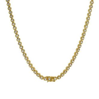 LuvMyJewelry LMJ 14K Yellow Gold Diamond Tennis Chain - 5.94 Carats at Nordstrom